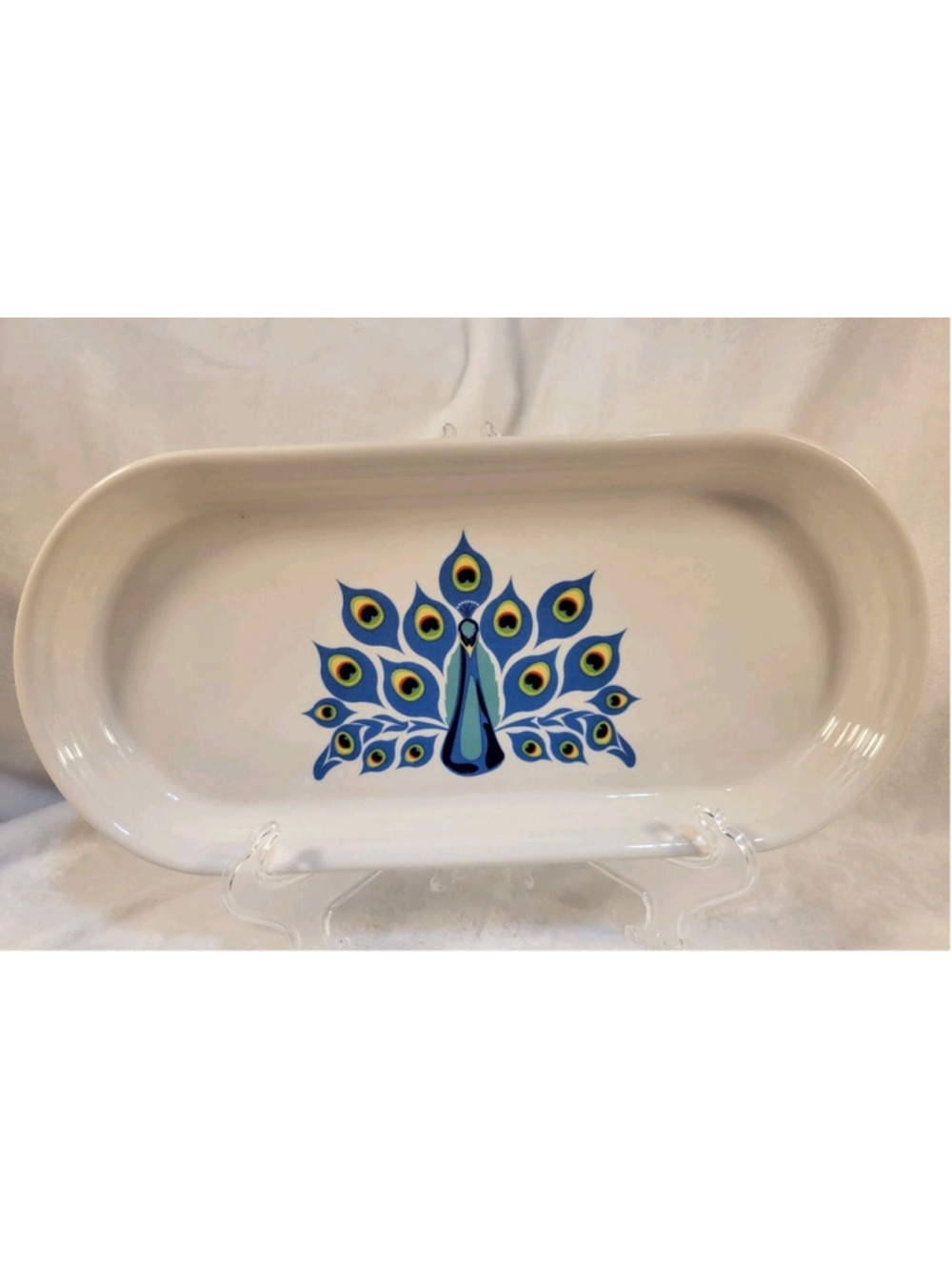 Fiesta Bread Tray Peacock HLCCA 2024 Excellent First Quality 12in HTF